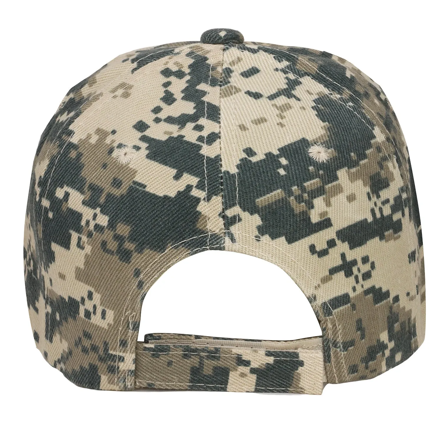 12-Pack Baseball Dad Cap Velcro Strap Adjustable Size - Digital Camo