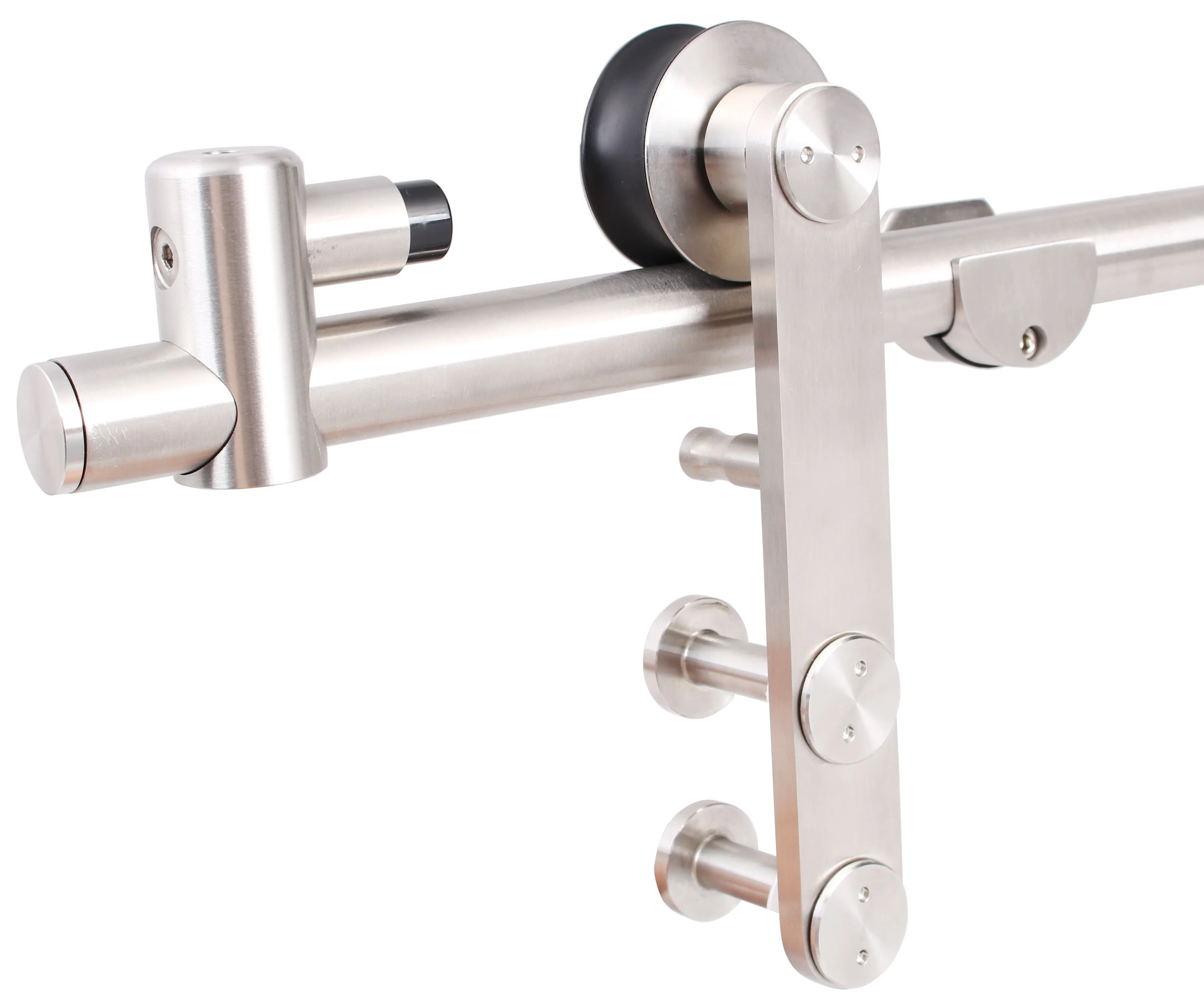 79 in. TY98S12 Wooden Satin Stainless Steel Sliding Door Hardware