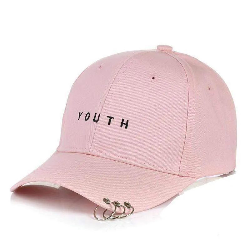 8 Styles, Unisex Embroidery Cap with Silver hoops