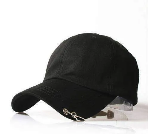 8 Styles, Unisex Embroidery Cap with Silver hoops