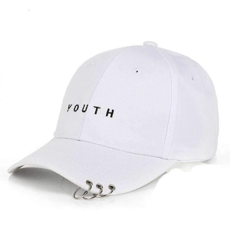 8 Styles, Unisex Embroidery Cap with Silver hoops