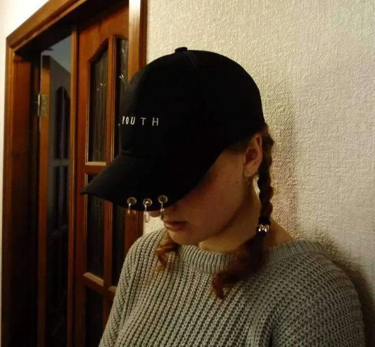 8 Styles, Unisex Embroidery Cap with Silver hoops