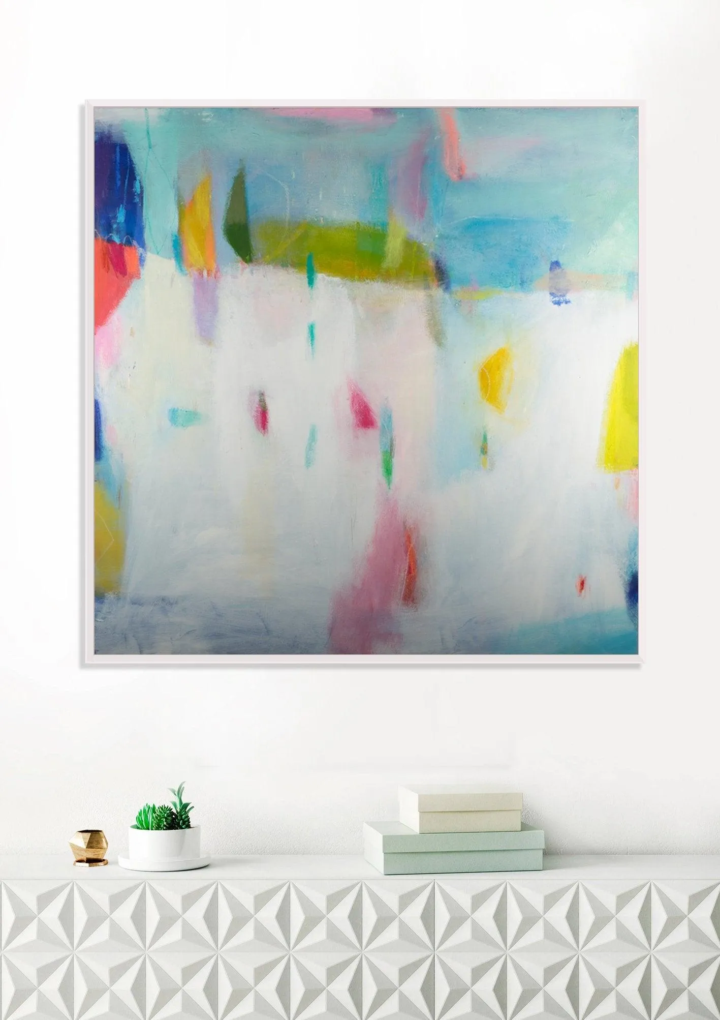 Abstract print, large modern wall art, abstract painting print, colorful decor, living room wall art, Camilo Mattis