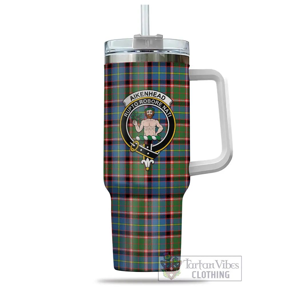 Aikenhead Tartan and Family Crest Tumbler with Handle