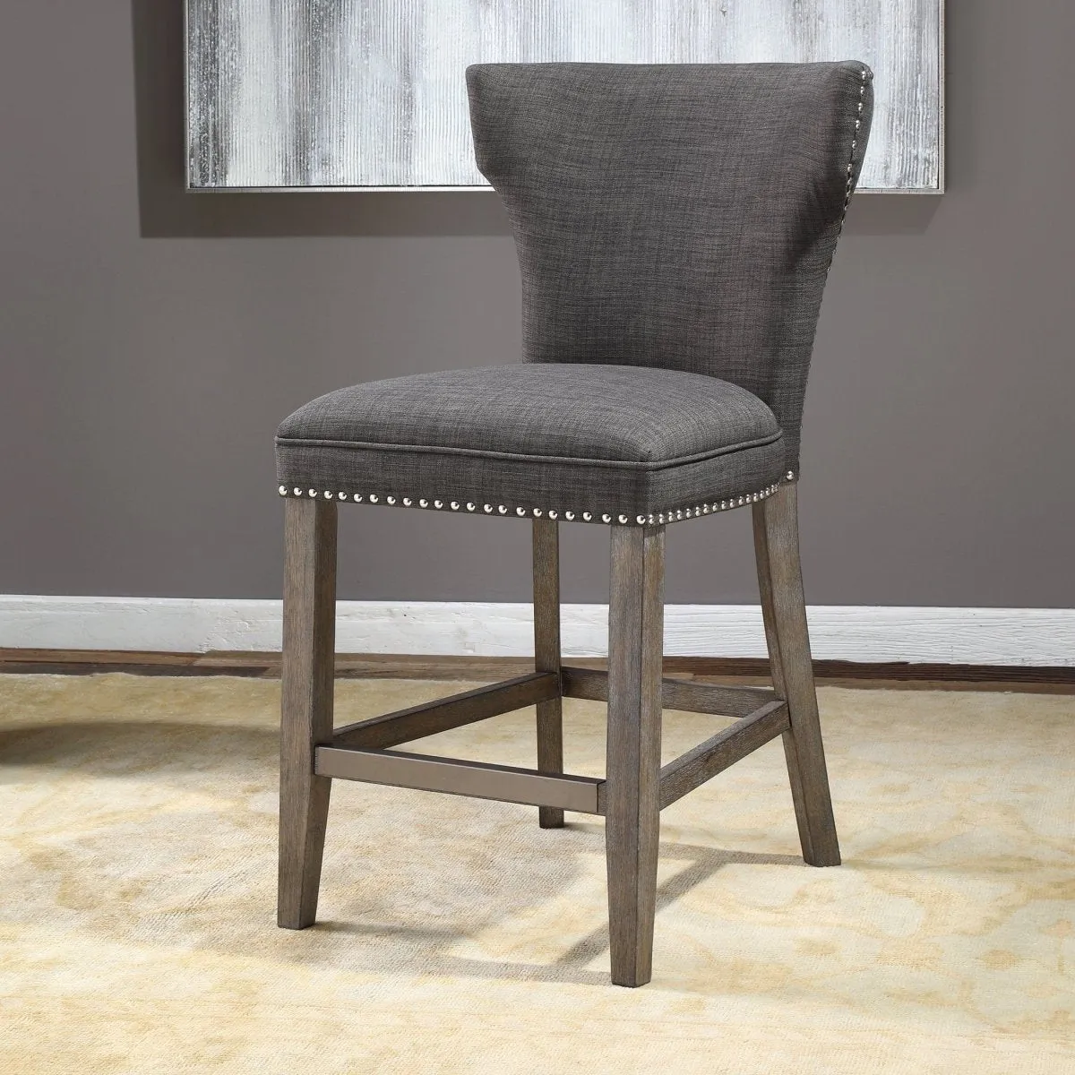 Arnaud Charcoal Counter Stool