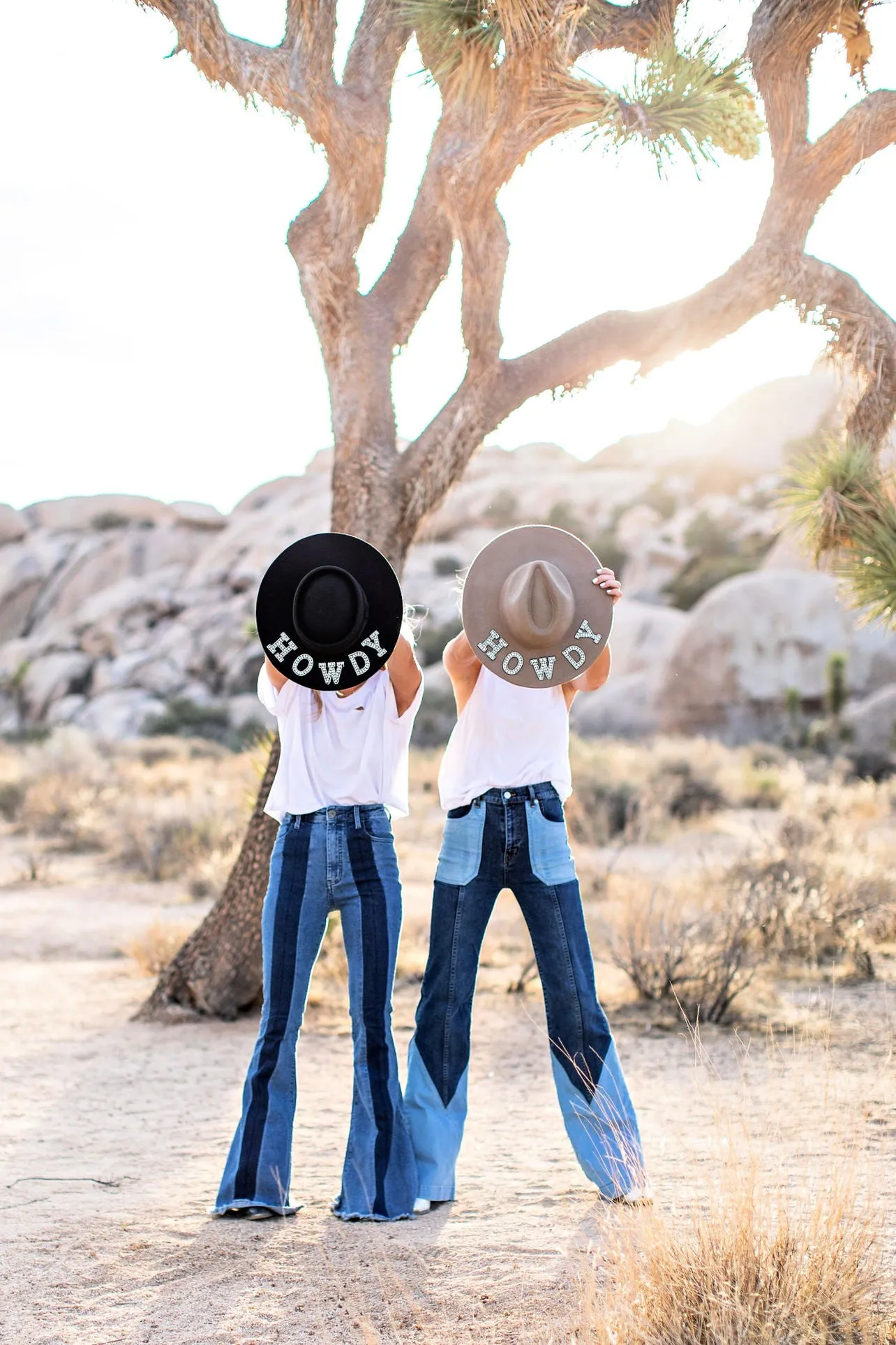 AS SEEN ON WHITNEY RIFE & GB ORIGINAL!! "Howdy" Wool Hat in Black in 2 Styles