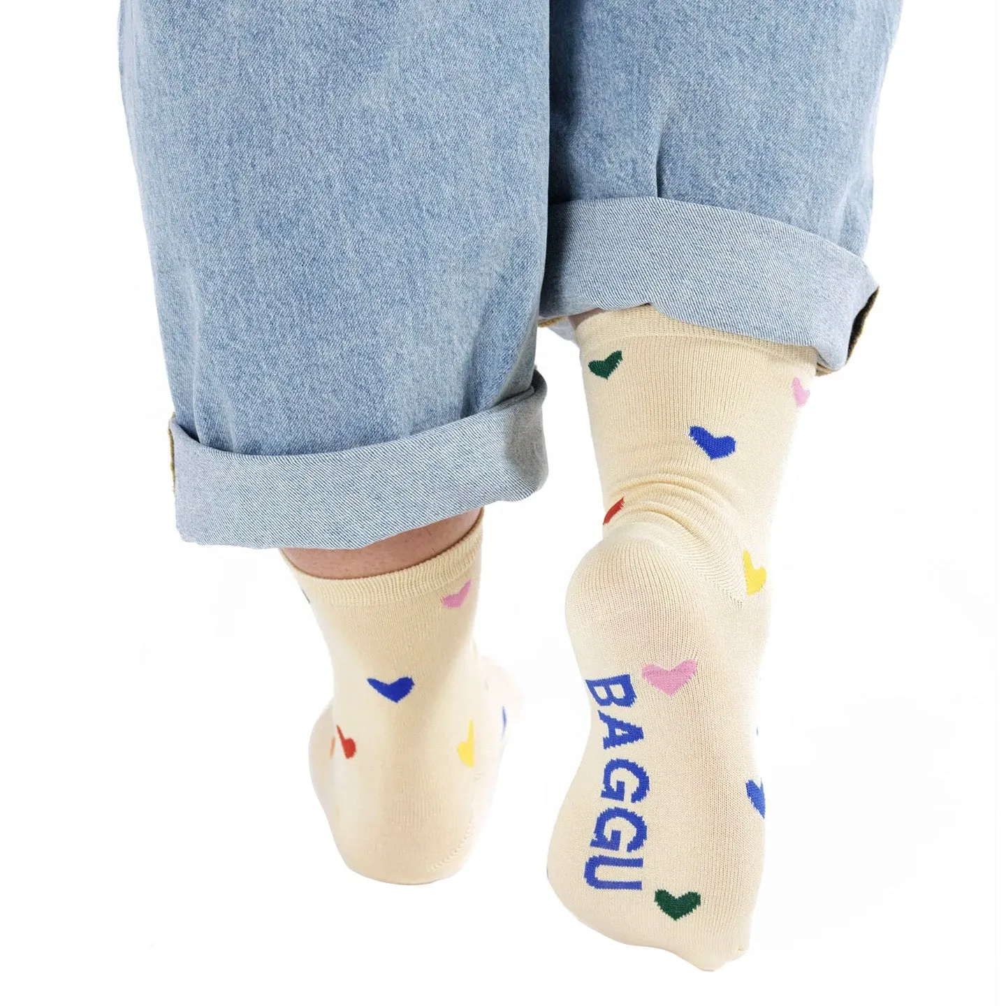 Baggu Crew Socks / Hearts