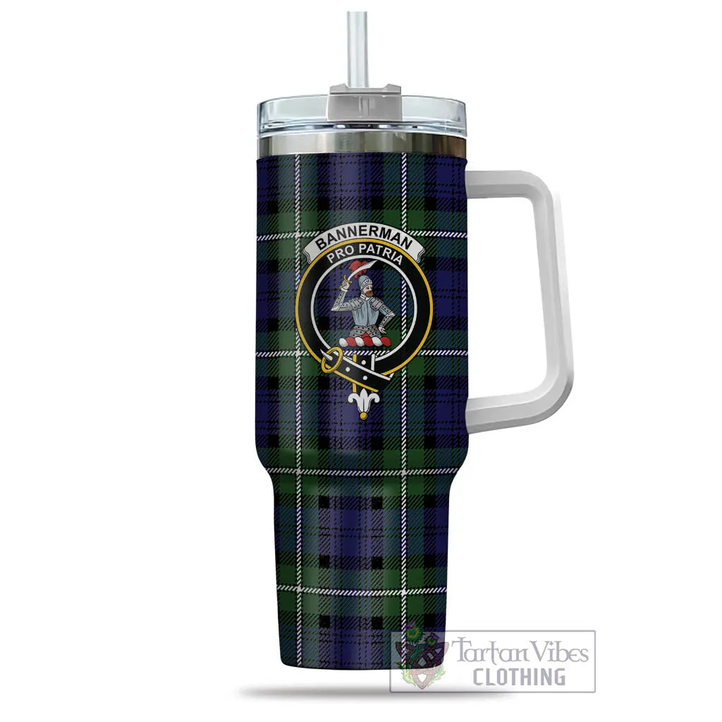 Bannerman Tartan and Family Crest Tumbler with Handle