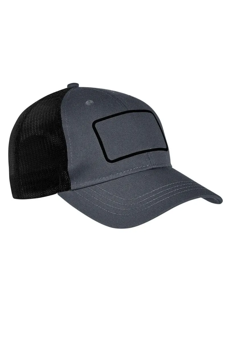 Big Accessories BA656T: Patch Trucker Cap