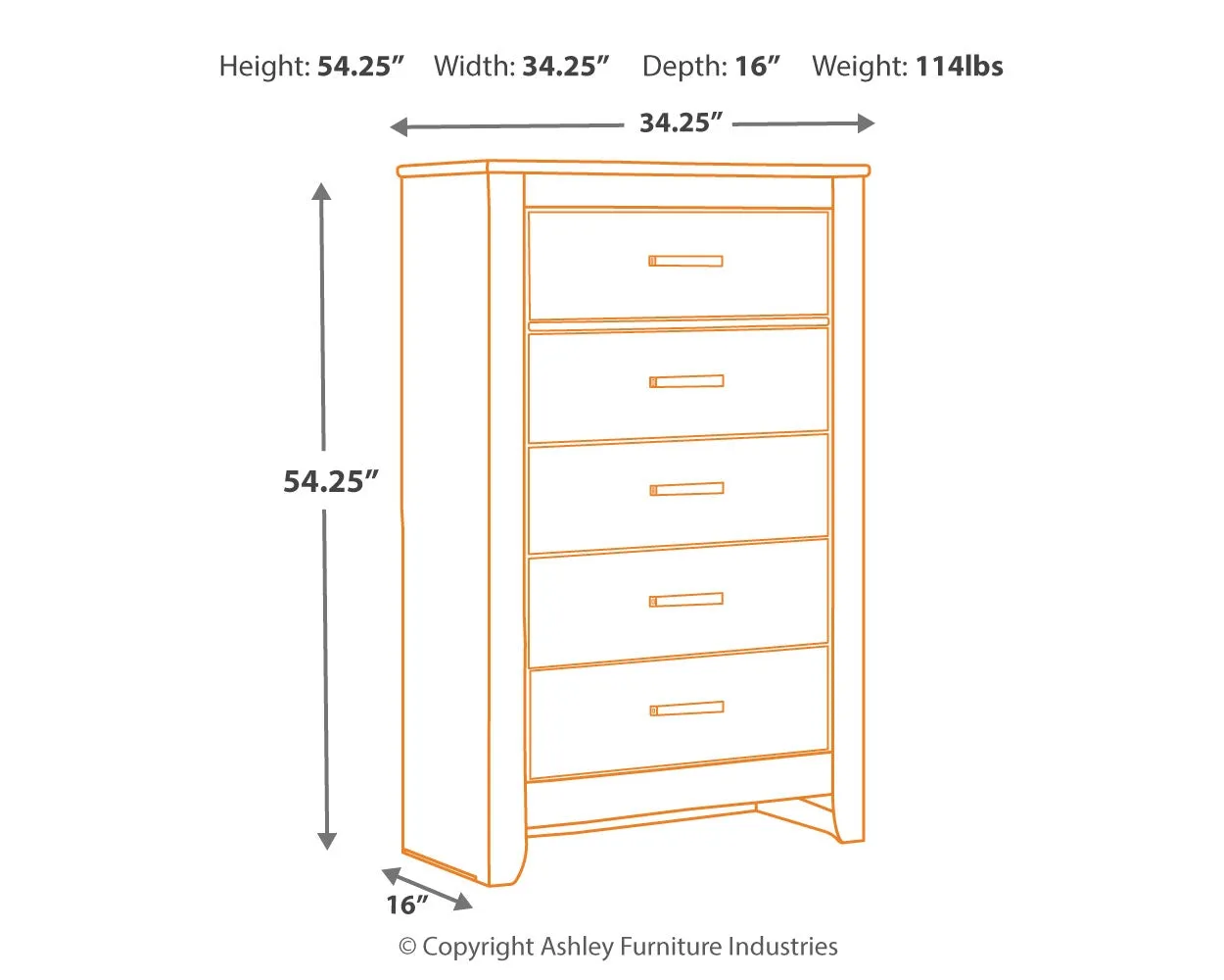 Brinxton King/California King Panel Headboard Bed with Mirrored Dresser, Chest and Nightstand