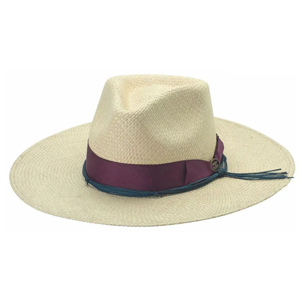 Bullhide Hard to Take - Wide Brim Panama Straw Fedora Hat