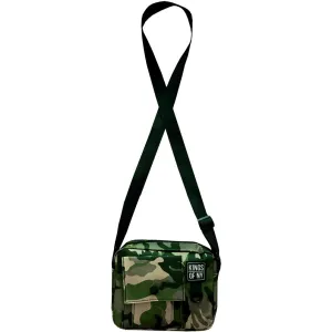 Camo Front Pocket Mens Canvas Crossbody Sling Bag