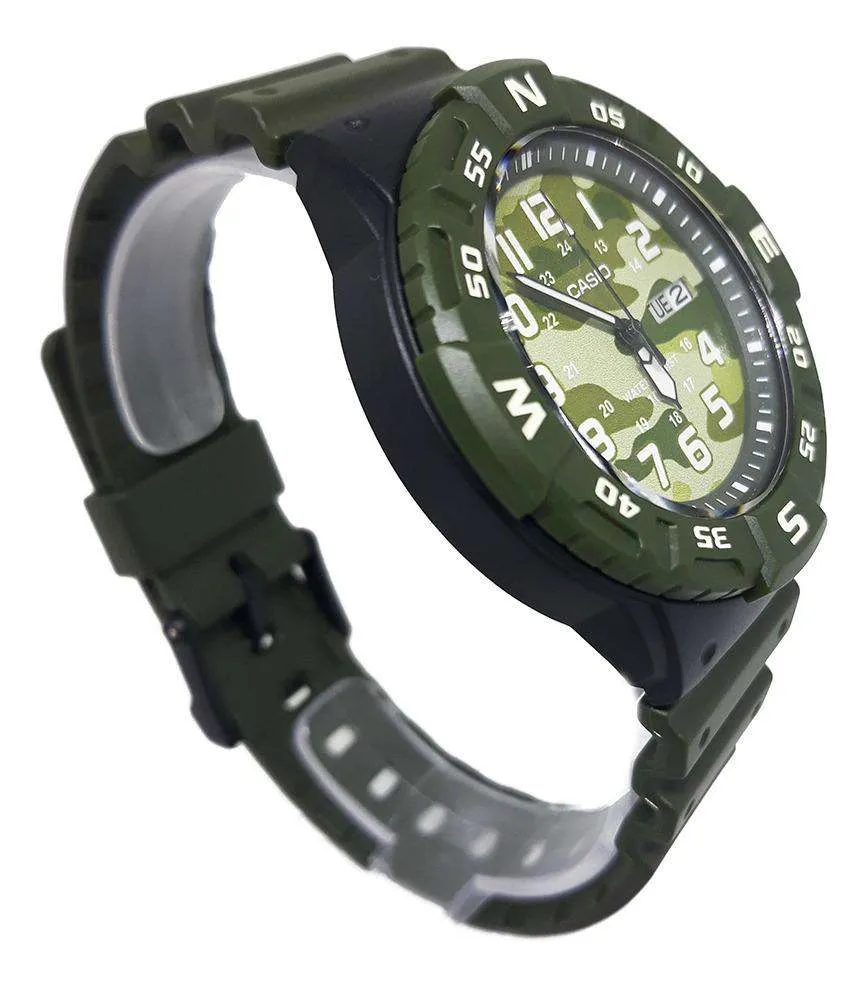 Casio MRW-220HCM-3BVDF Green Resin Strap Watch for Men