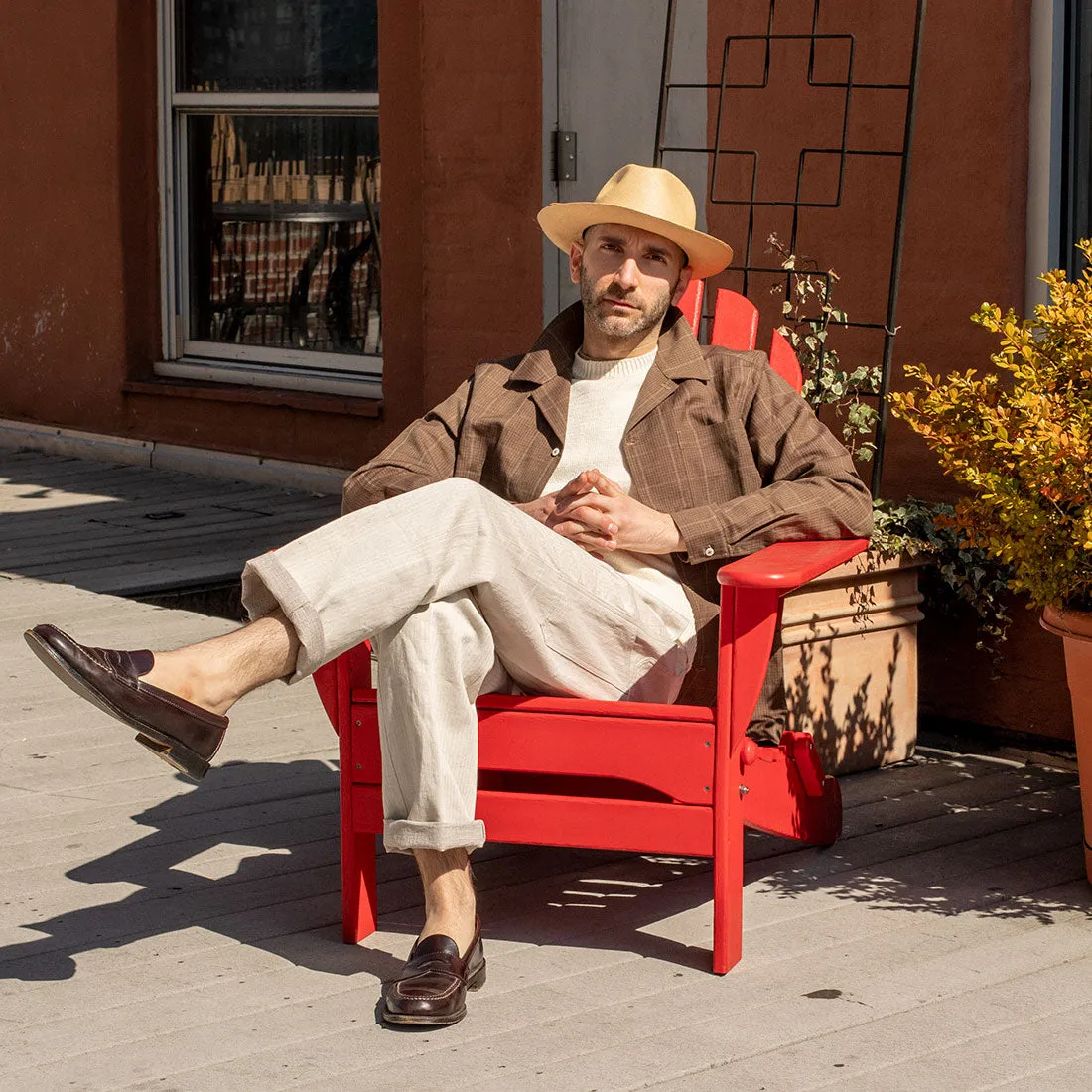 Chamula Aguacate Flat Panama hat in Havano tan (restock)