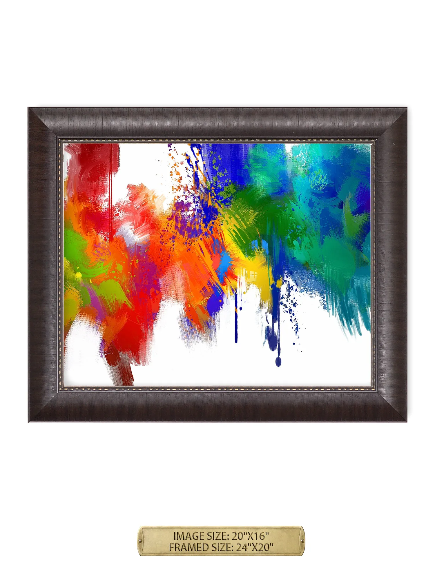 Colorful paint Abstract Wall Art.