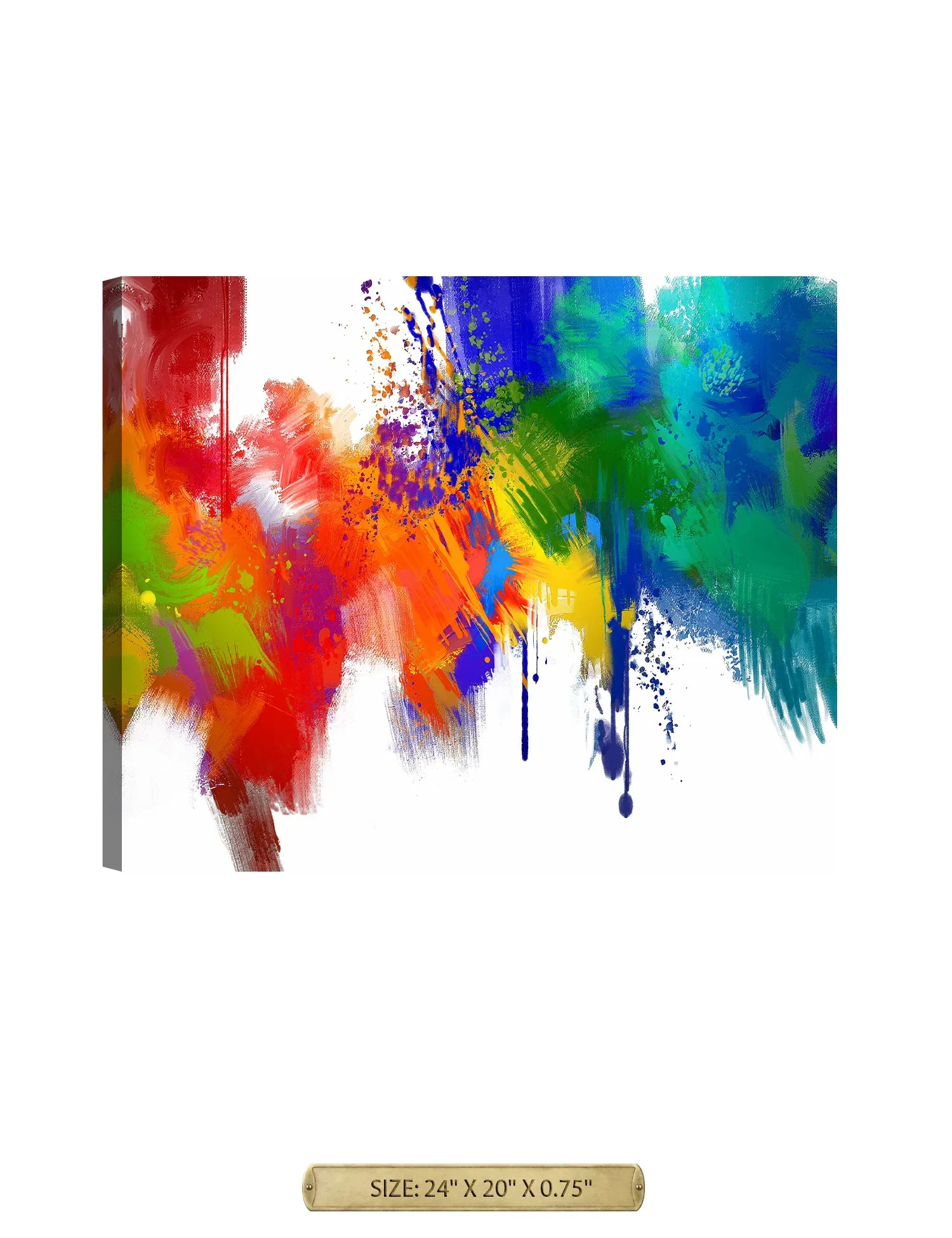 Colorful paint Abstract Wall Art.