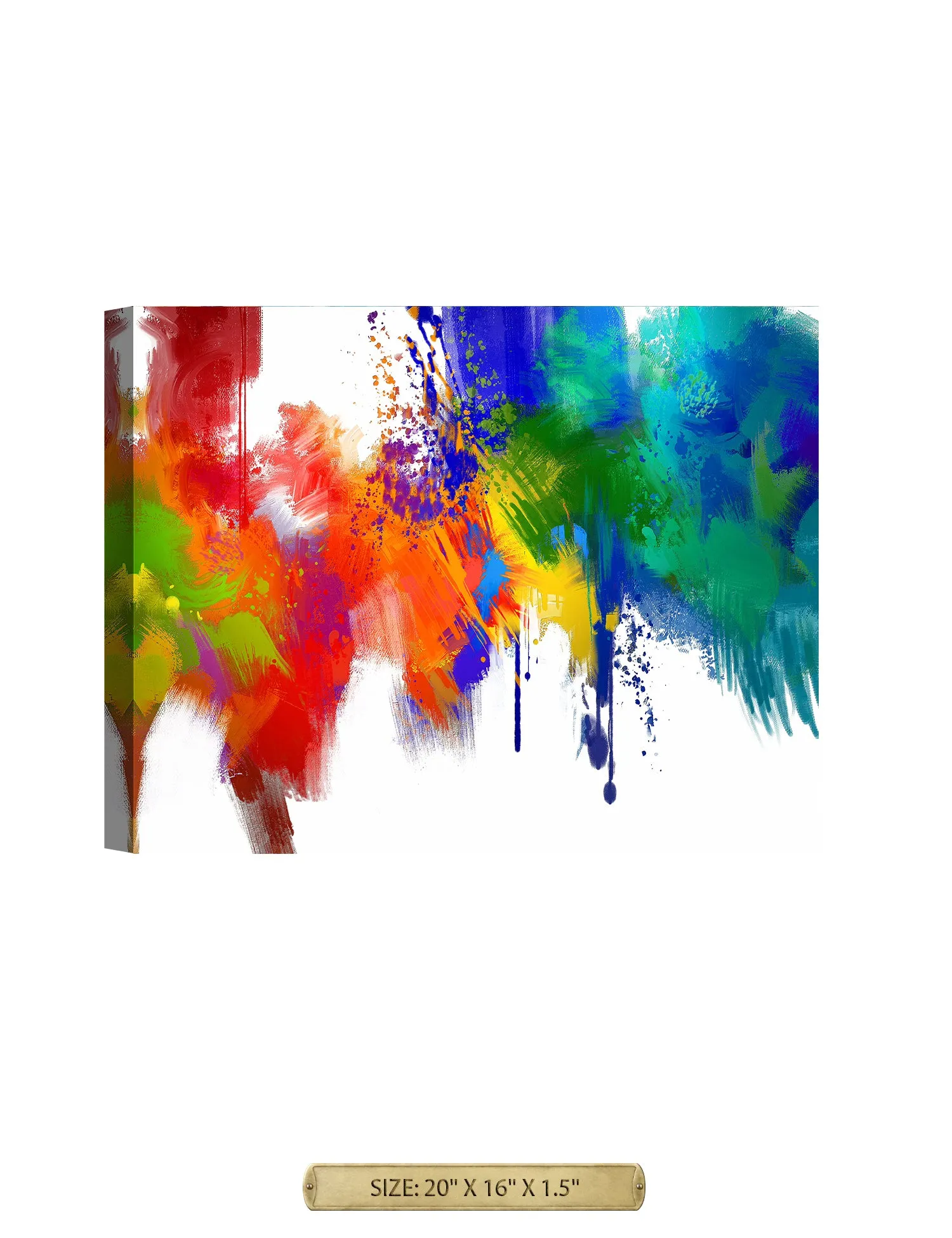 Colorful paint Abstract Wall Art.