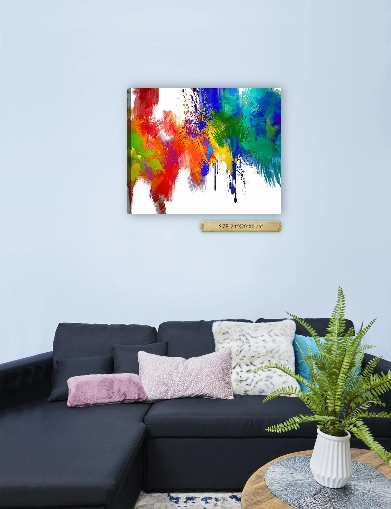 Colorful paint Abstract Wall Art.