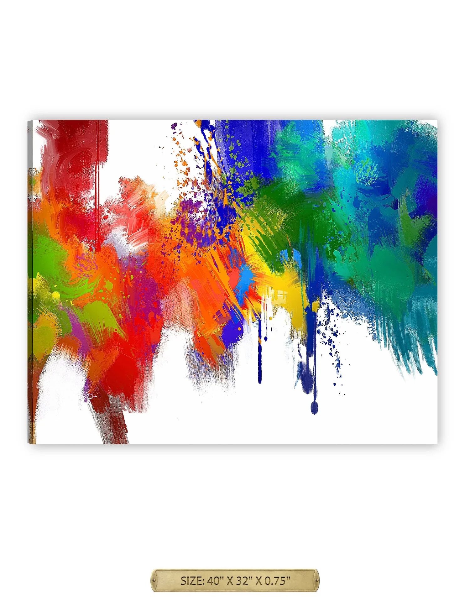 Colorful paint Abstract Wall Art.