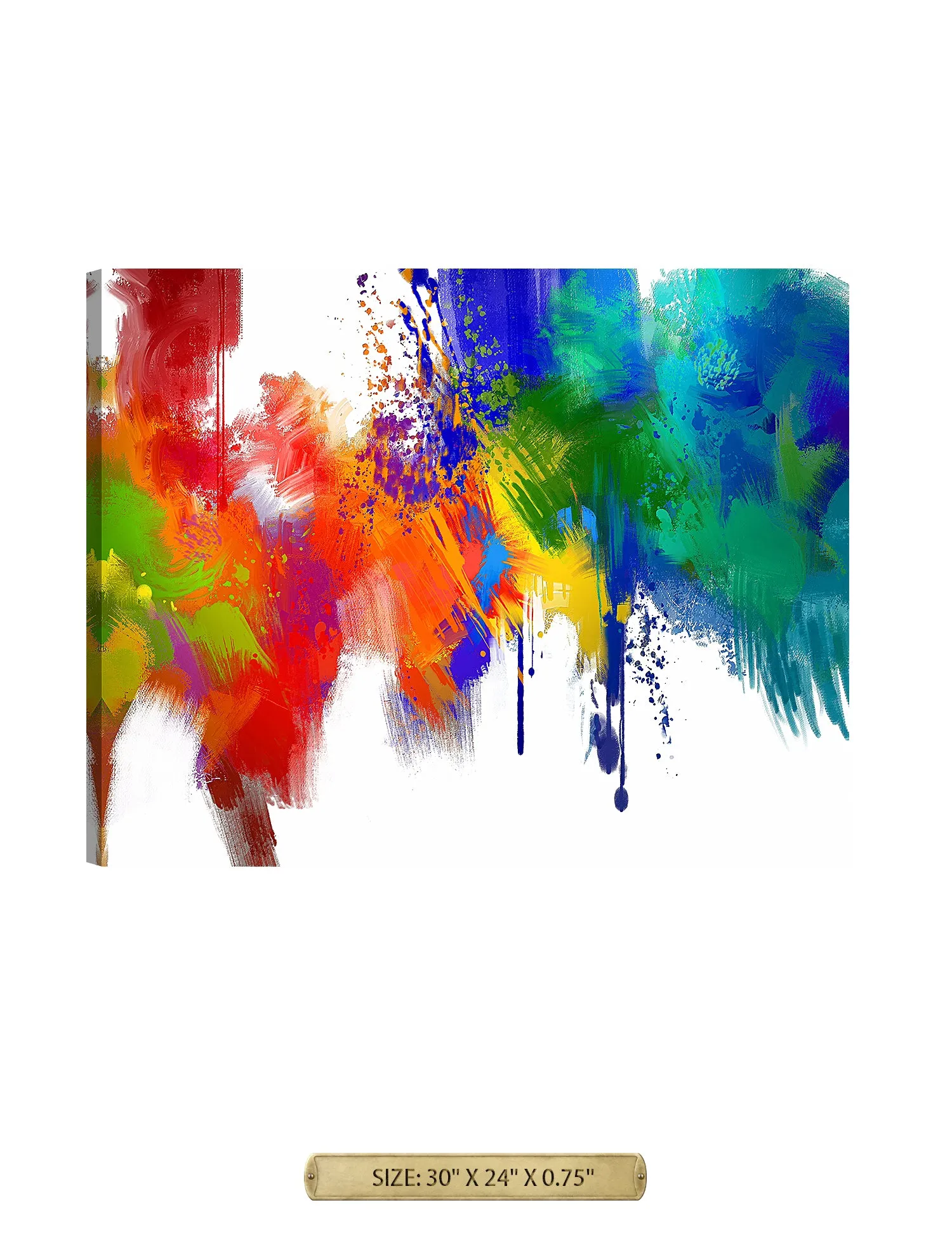 Colorful paint Abstract Wall Art.