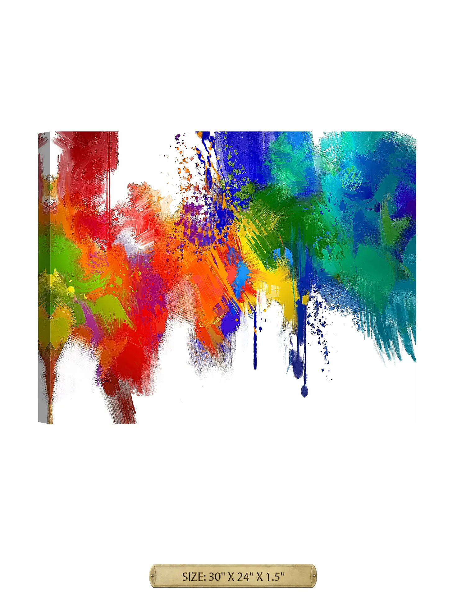 Colorful paint Abstract Wall Art.