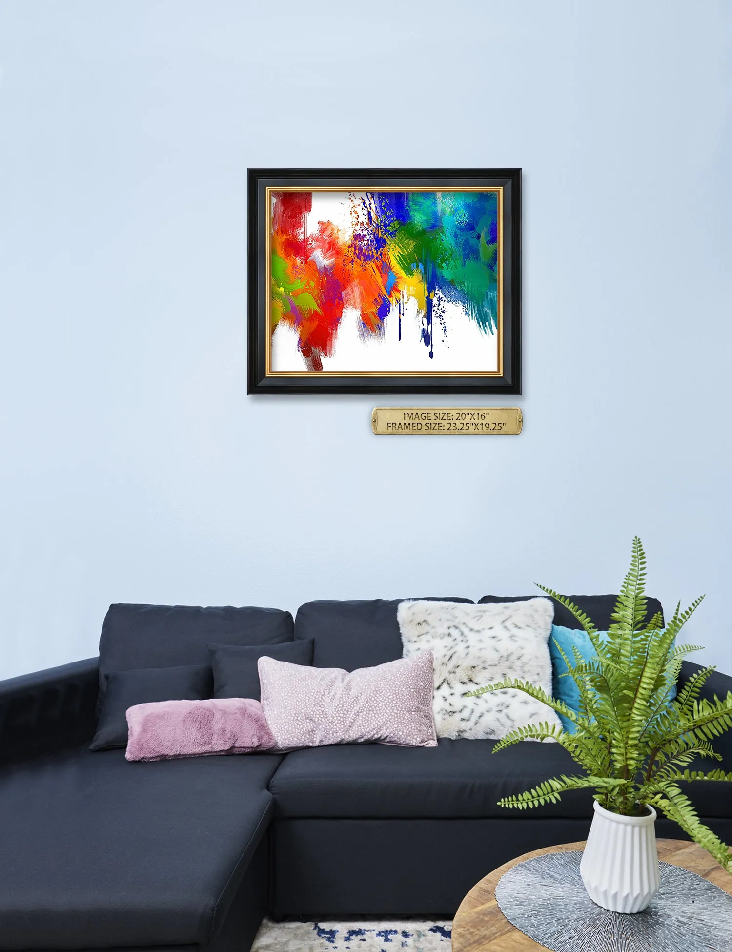 Colorful paint Abstract Wall Art.