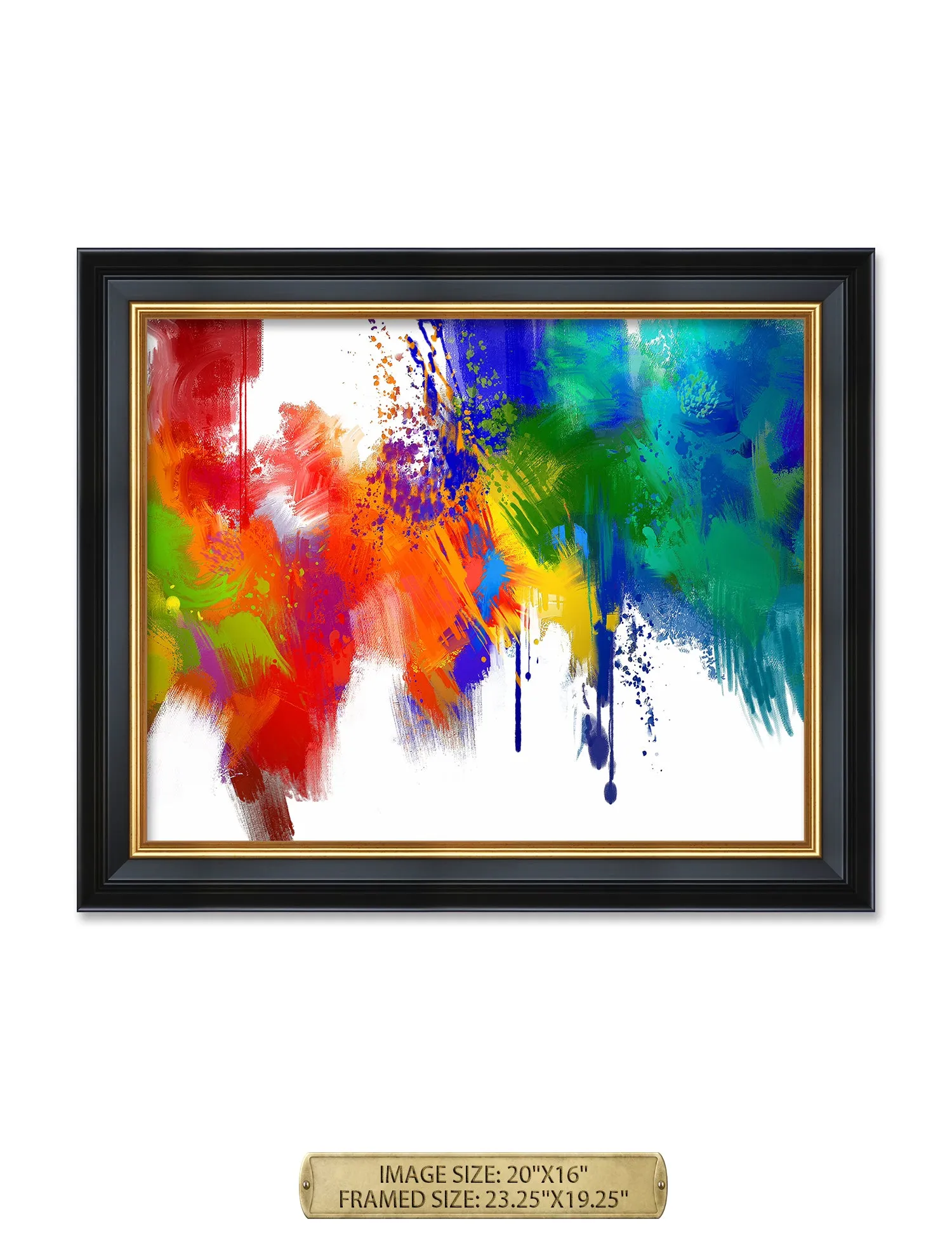 Colorful paint Abstract Wall Art.