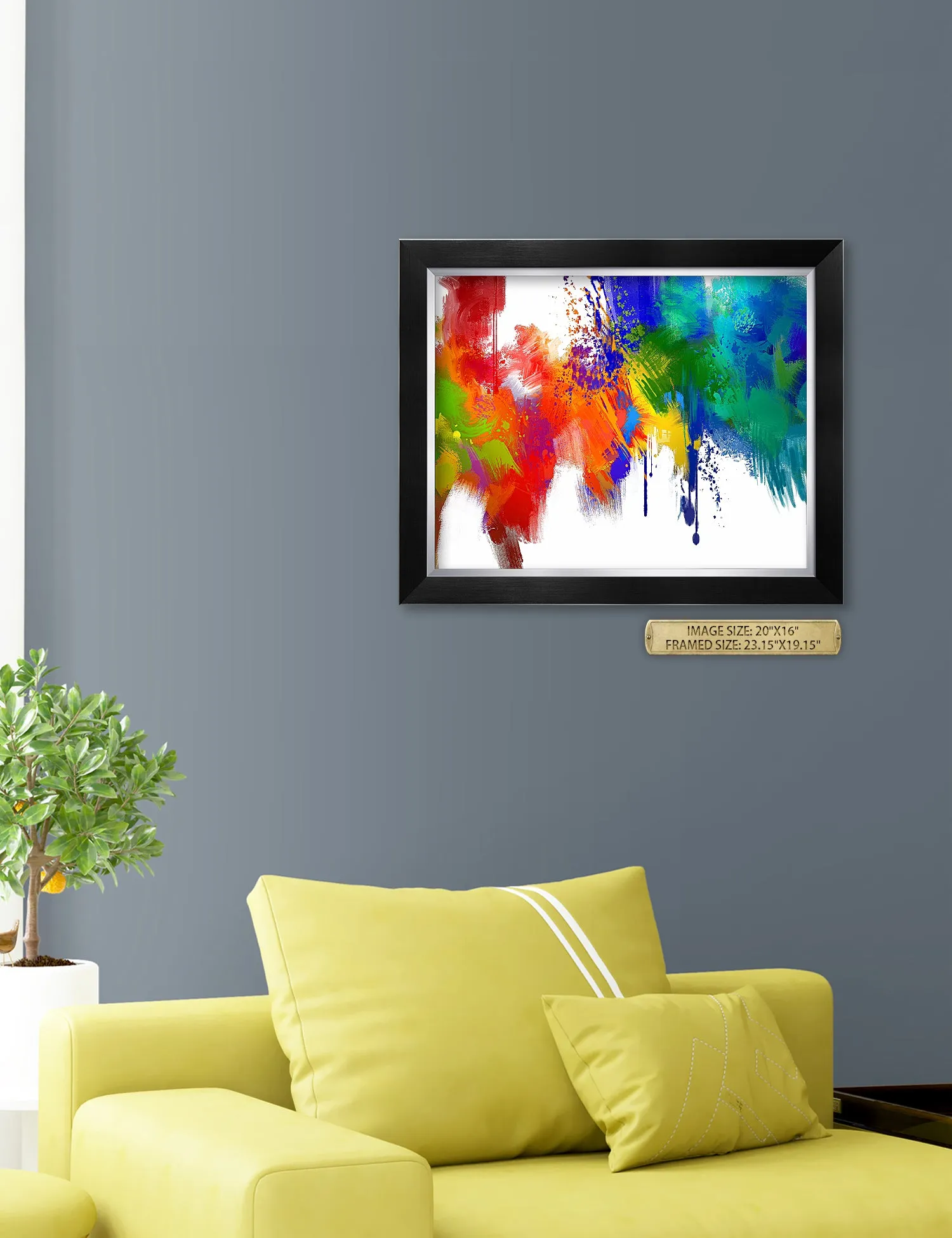 Colorful paint Abstract Wall Art.