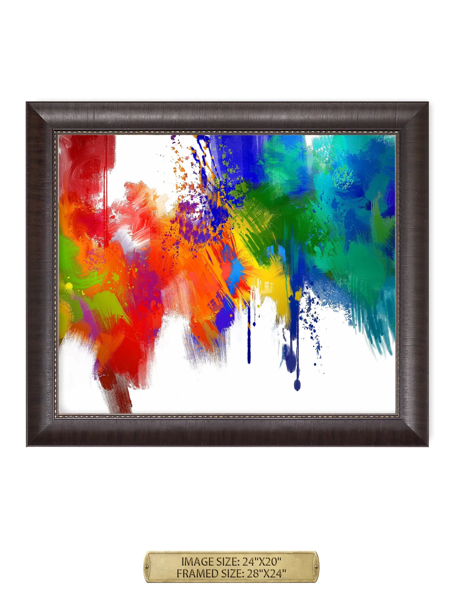 Colorful paint Abstract Wall Art.