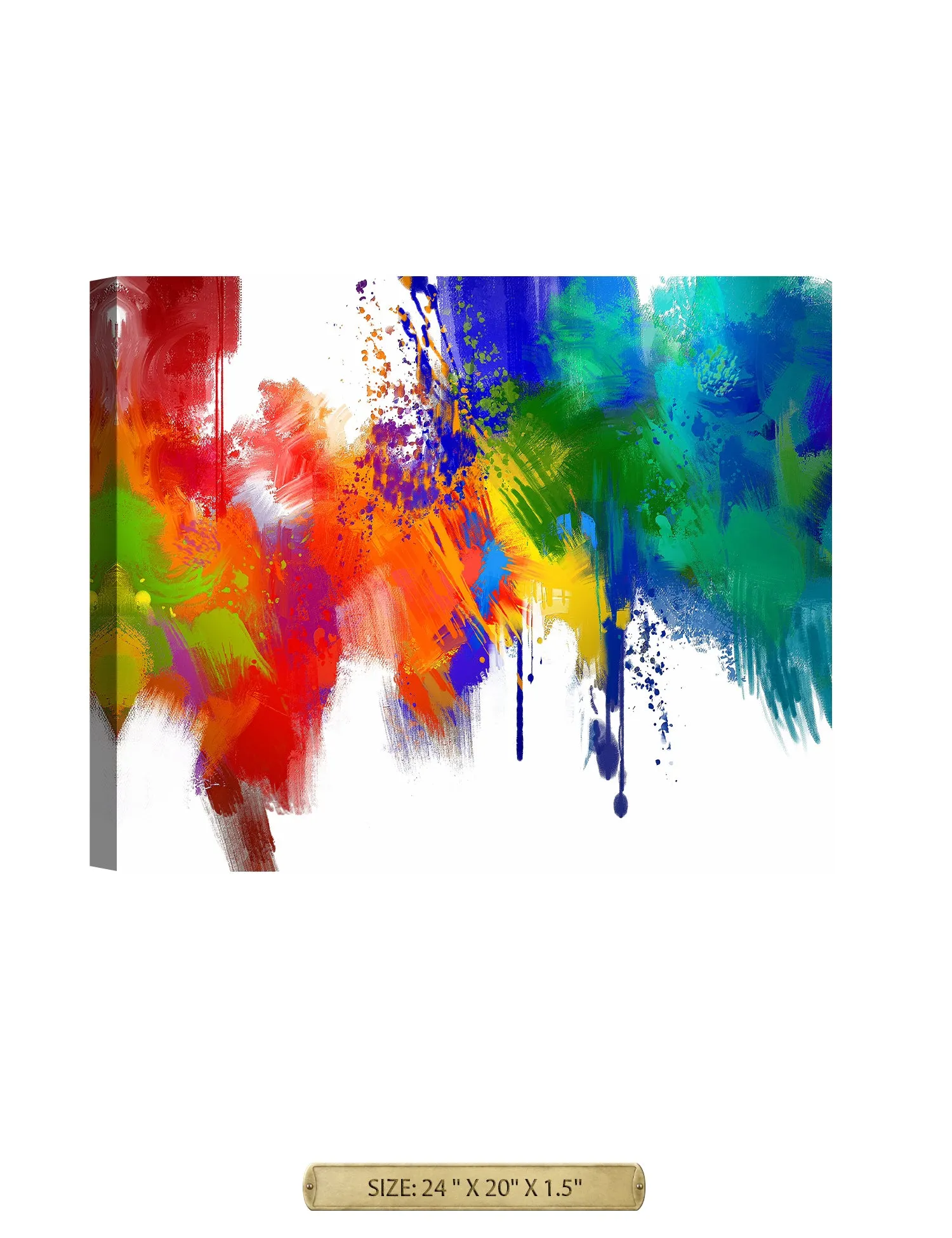 Colorful paint Abstract Wall Art.