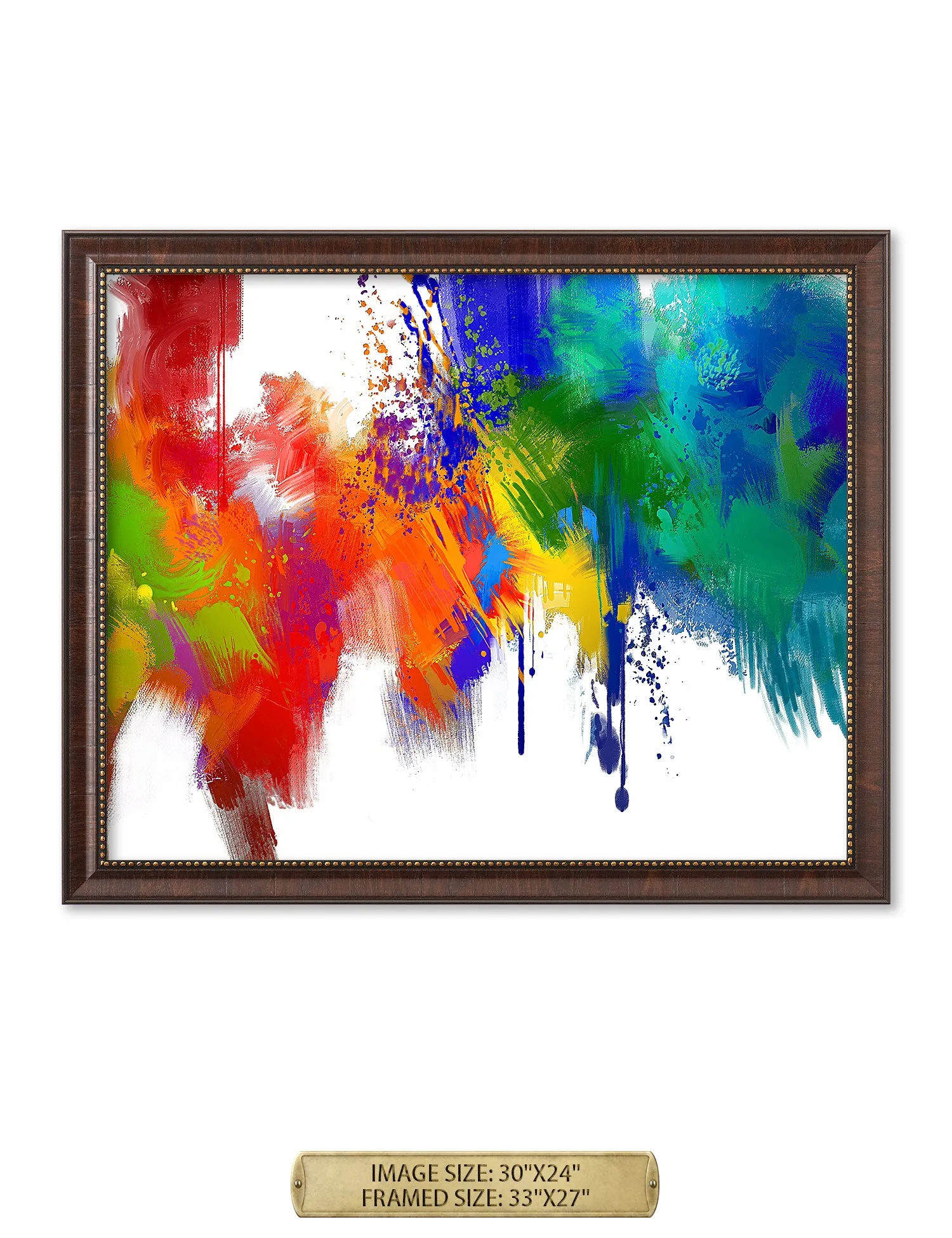 Colorful paint Abstract Wall Art.