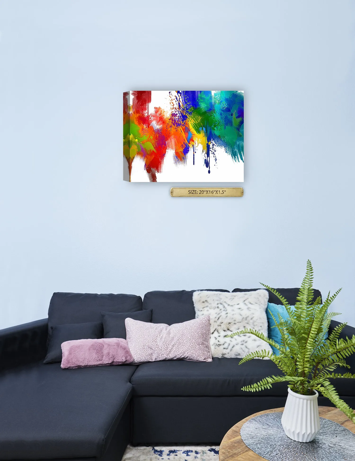 Colorful paint Abstract Wall Art.