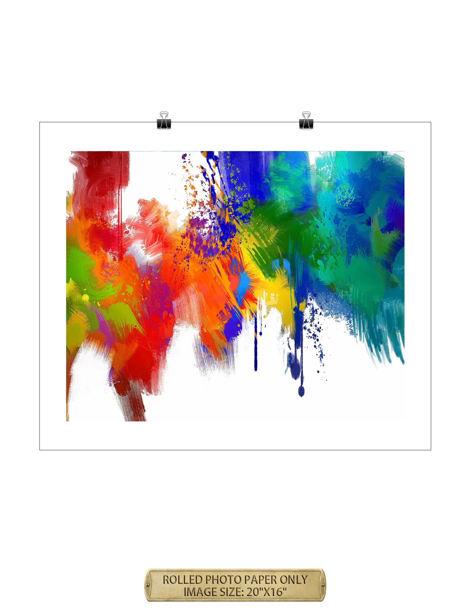 Colorful paint Abstract Wall Art.