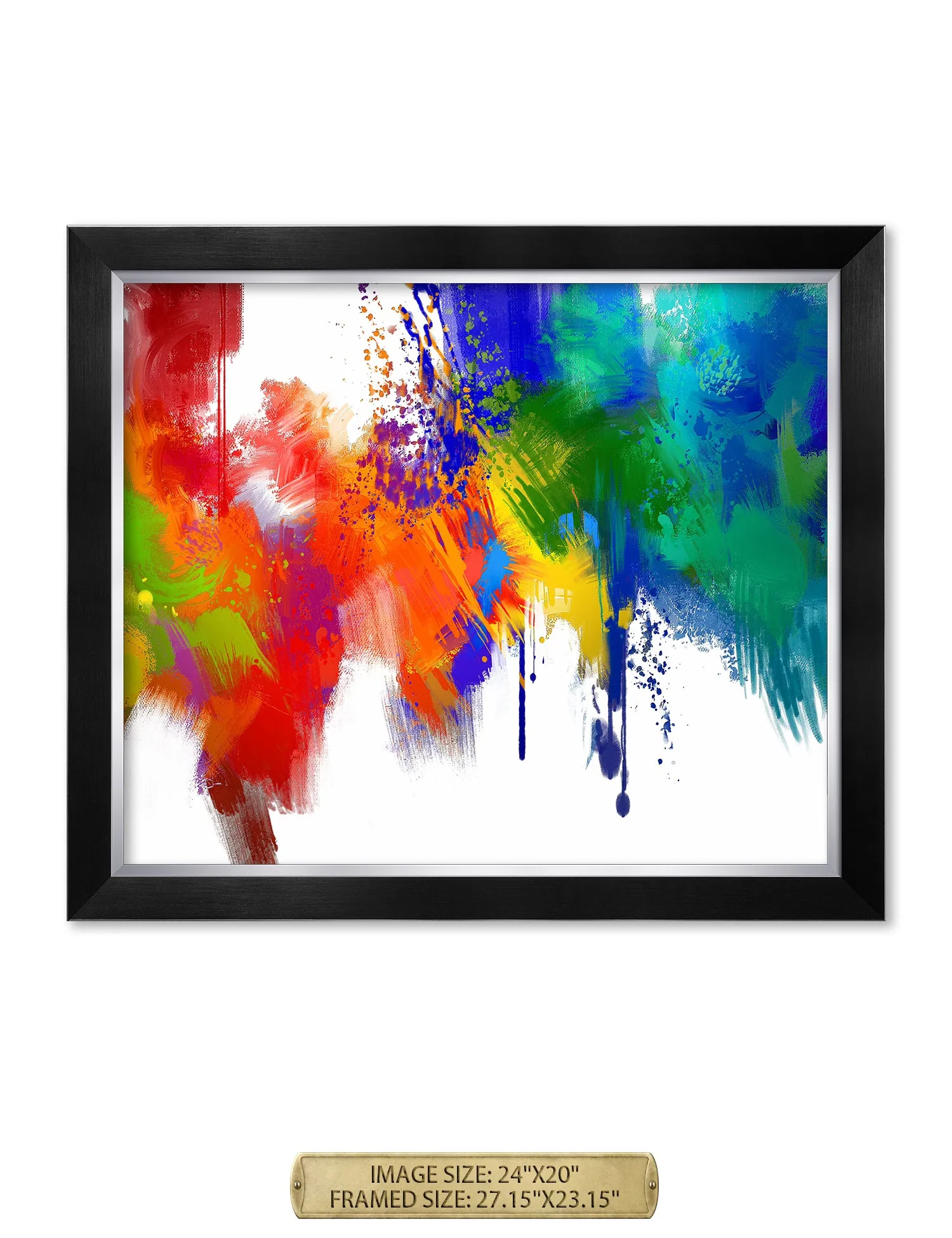 Colorful paint Abstract Wall Art.