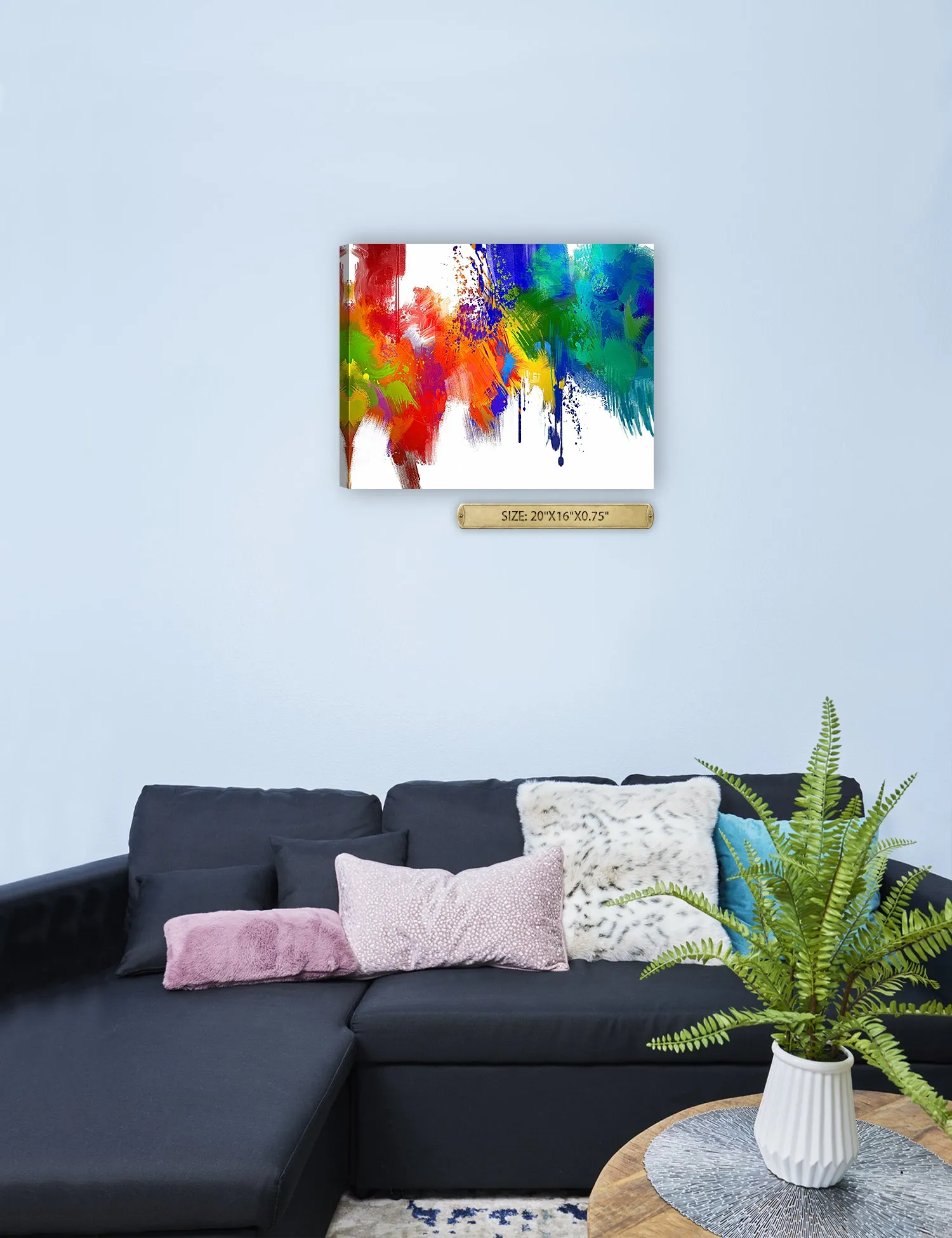 Colorful paint Abstract Wall Art.