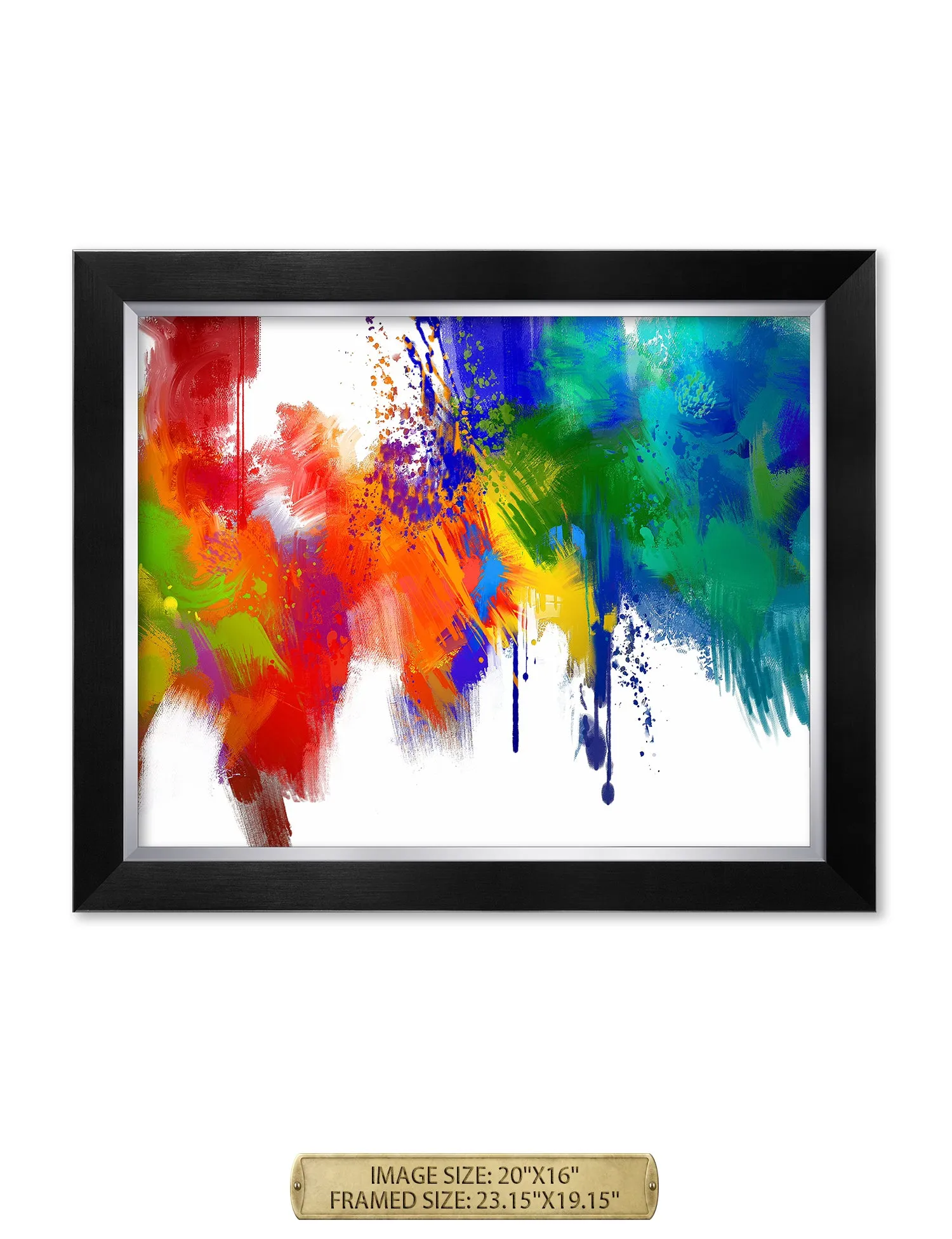 Colorful paint Abstract Wall Art.