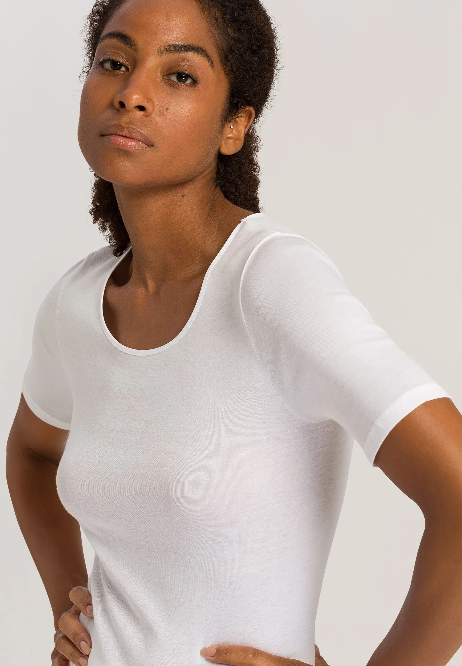 Cotton Seamless Short Sleeve Shirt