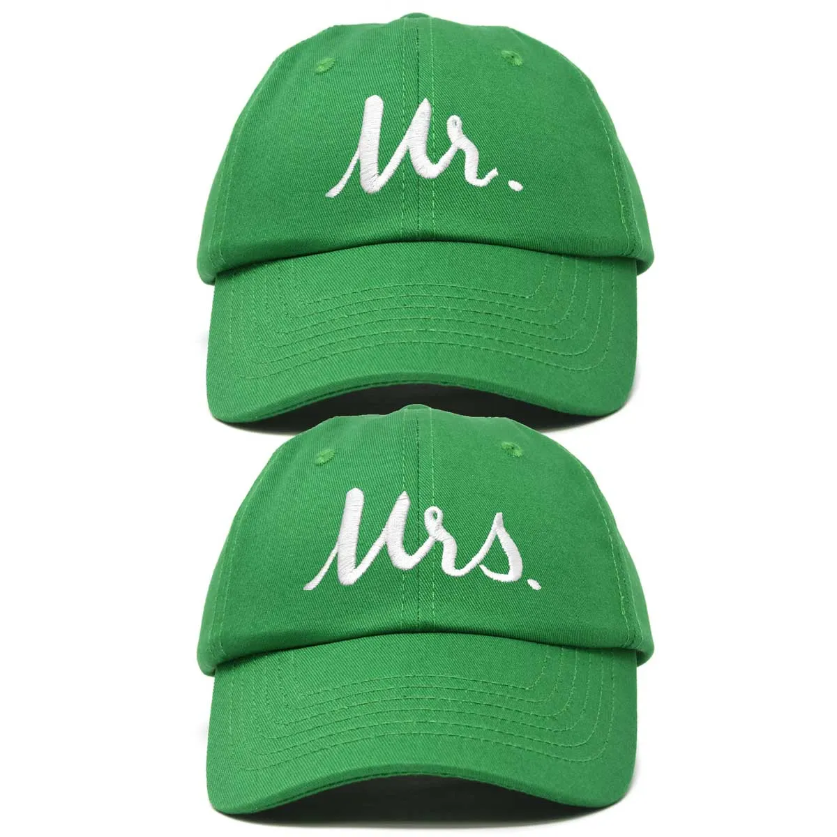 Dalix Mr. and Mrs. Baseball Cap Bride Groom Matching Hats Couples Set