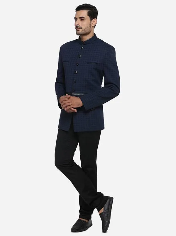 Dark Blue Jodhpuri Suit | JadeBlue