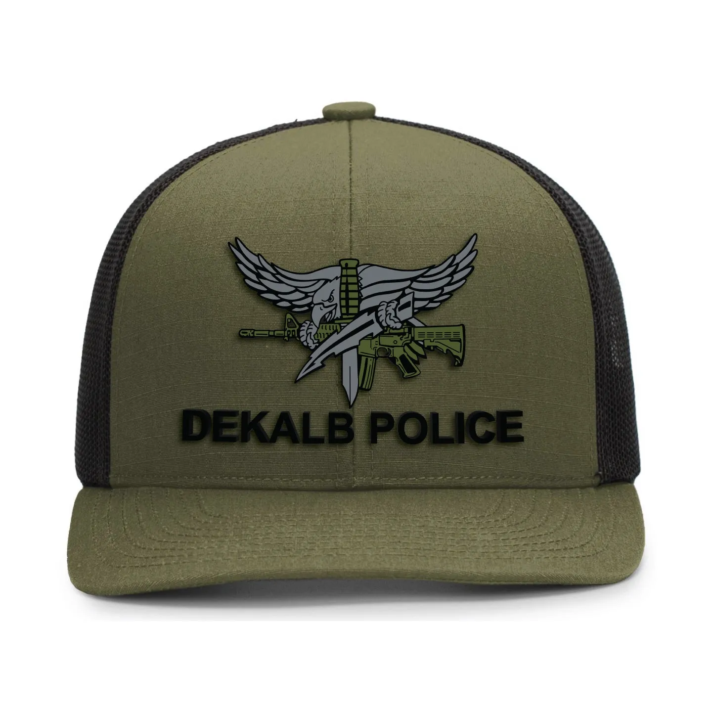 [DEKALB CO PD] Adjustable Mesh Back Cap [GRN/BLK]