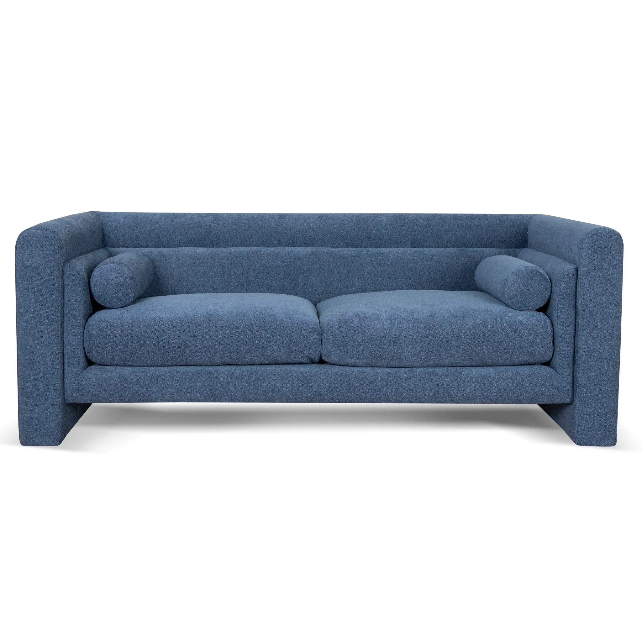 Dilipa 2 Seater Fabric Sofa - Navy Blue