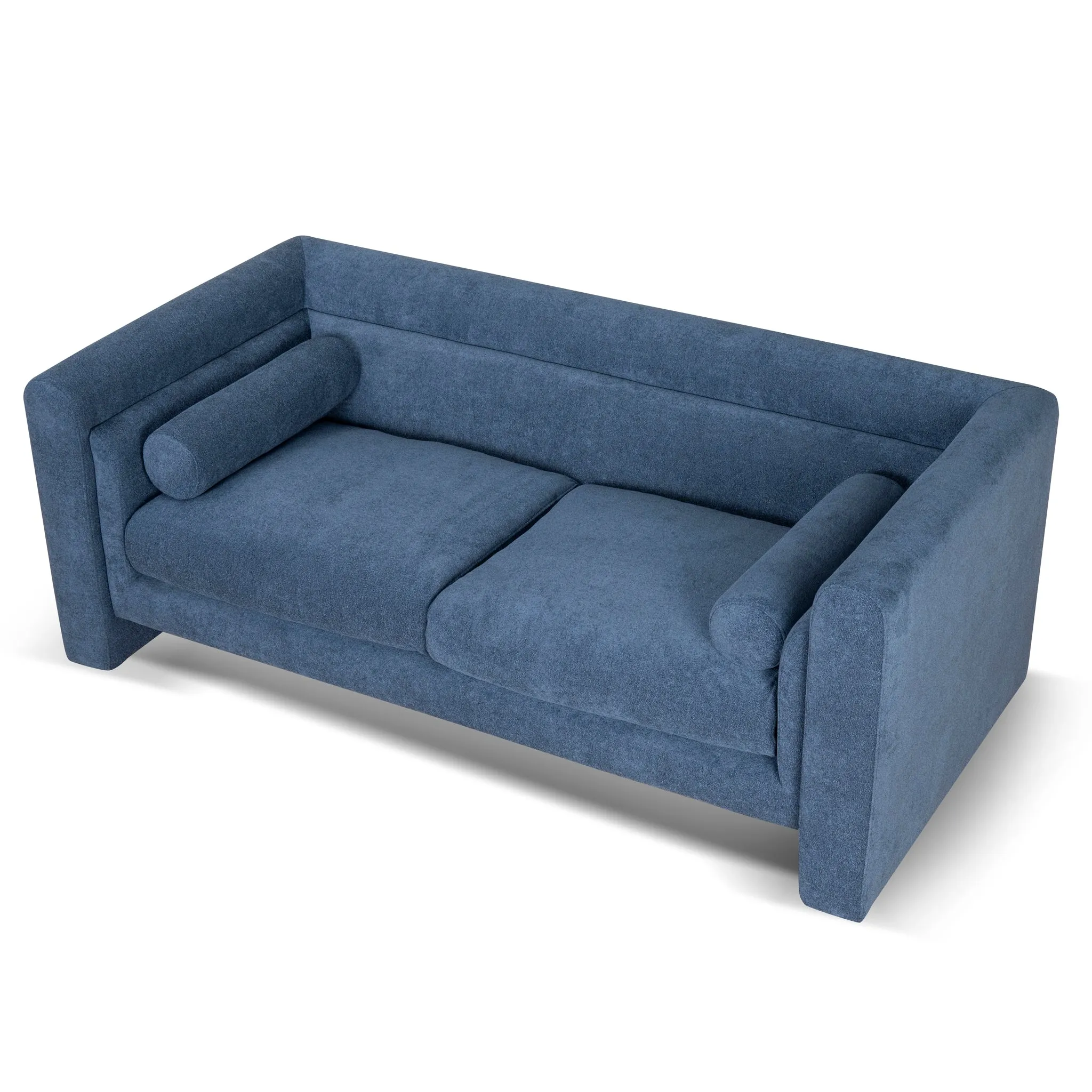 Dilipa 2 Seater Fabric Sofa - Navy Blue