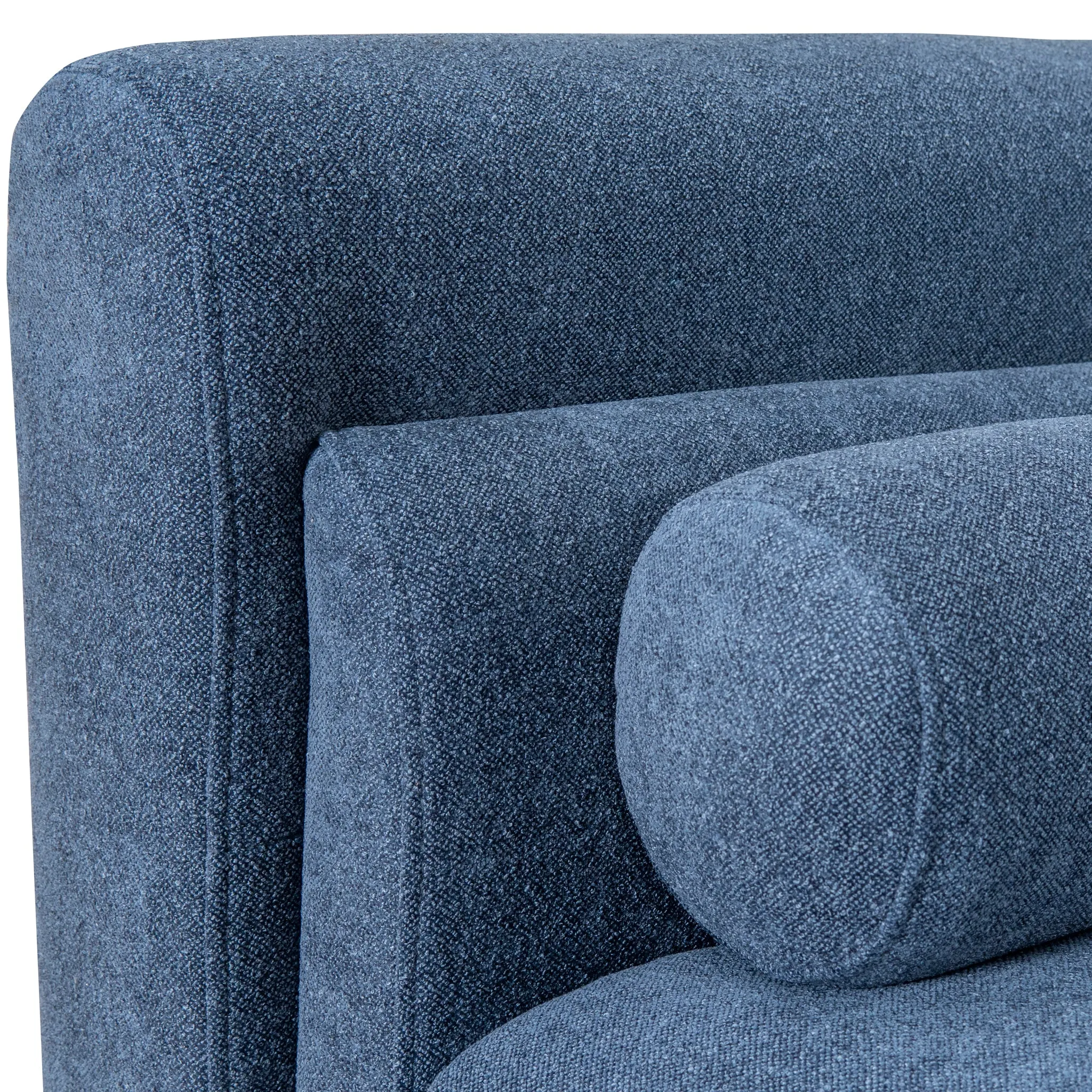 Dilipa 2 Seater Fabric Sofa - Navy Blue