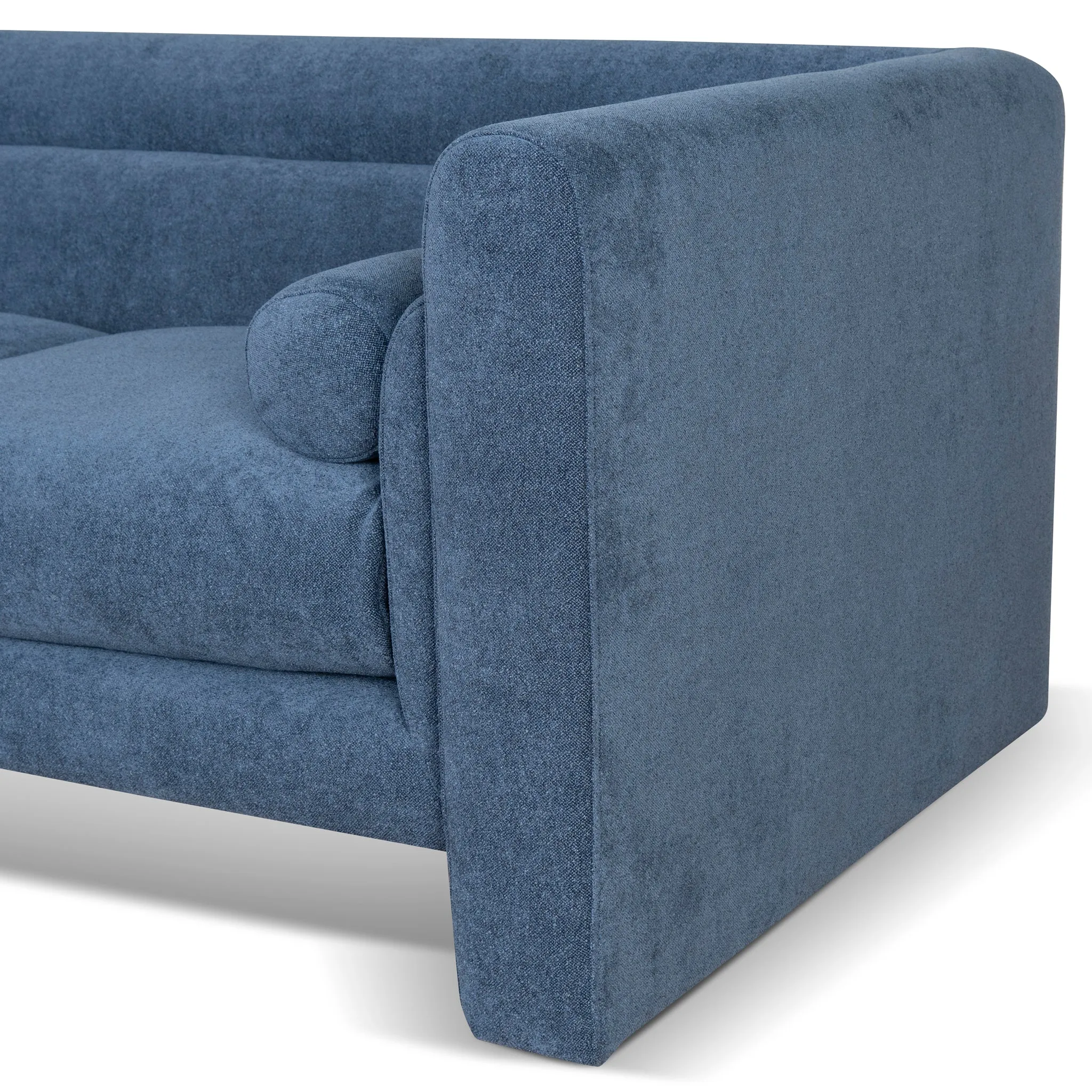 Dilipa 2 Seater Fabric Sofa - Navy Blue