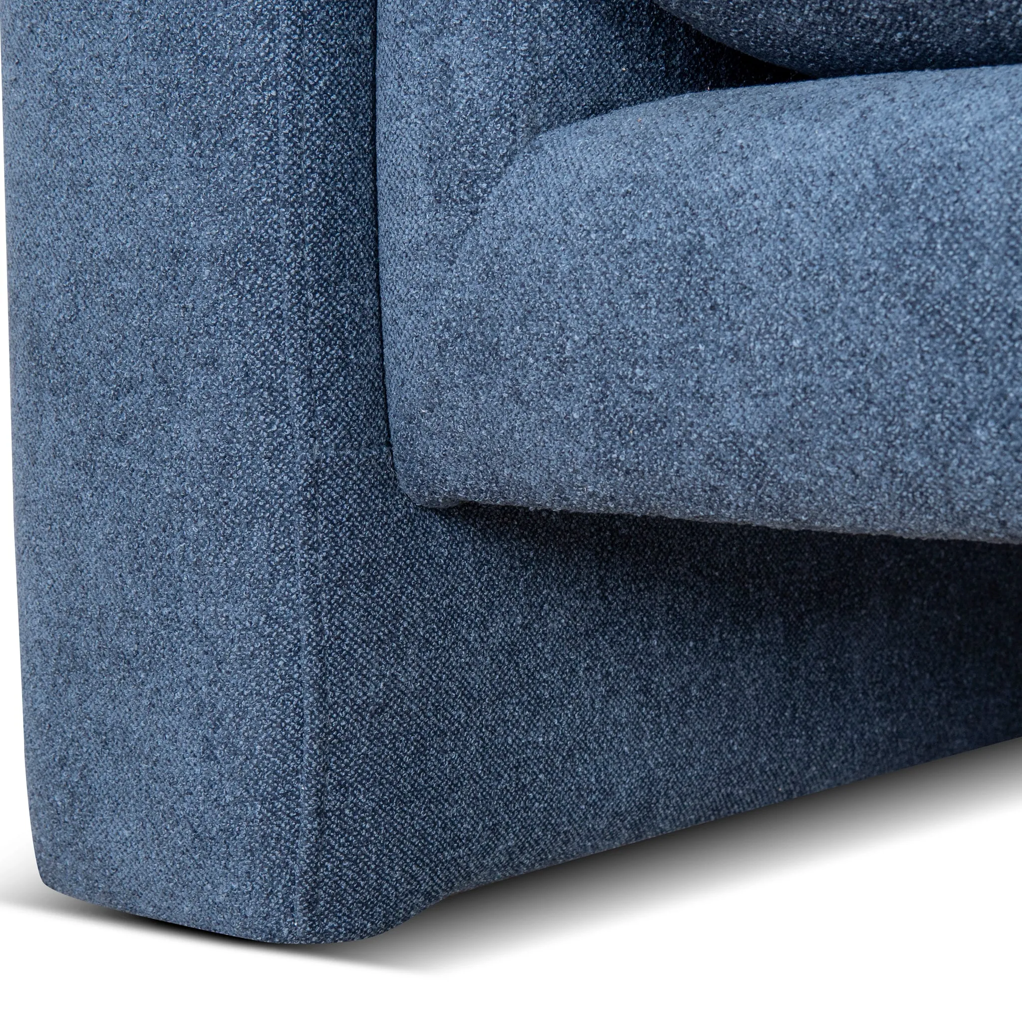 Dilipa 2 Seater Fabric Sofa - Navy Blue