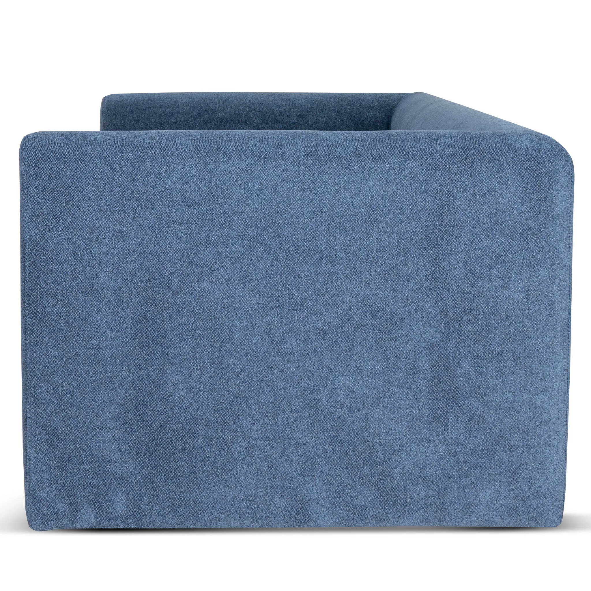 Dilipa 2 Seater Fabric Sofa - Navy Blue