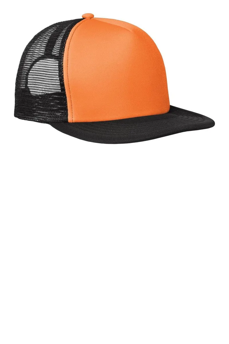 District DT624: Flat Bill Snapback Trucker Cap