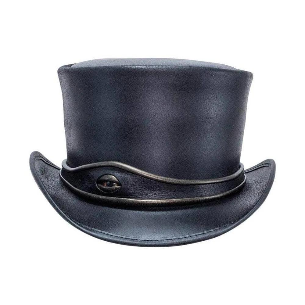 El Dorado Eye | Womens Leather Top Hat with Eye Hat Band