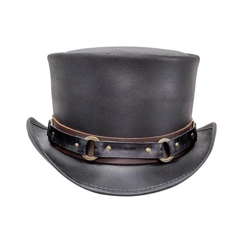 El Dorado SR2 | Womens Leather Top Hat with SR2 Hat Band