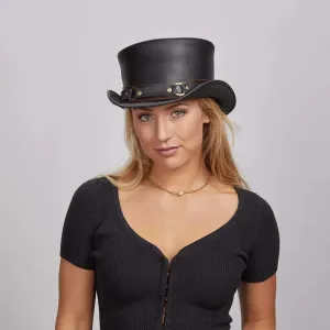 El Dorado SR2 | Womens Leather Top Hat with SR2 Hat Band